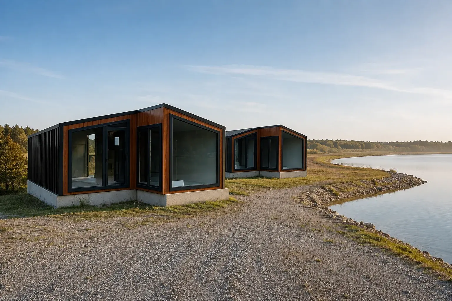 Tiny house moduli uz vodu